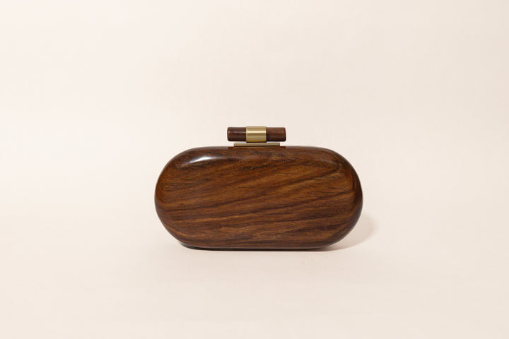 Wooden Capsule Clutch