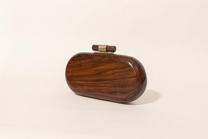 Wooden Capsule Clutch